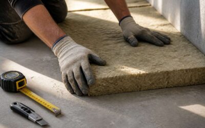 Rockwool concrete floor insulation cuts energy costs and noise.